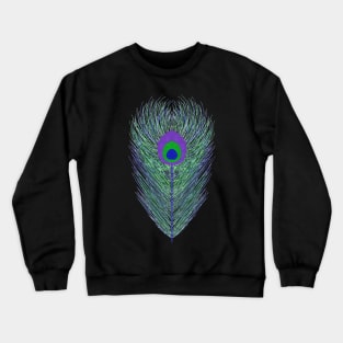 Peacock Feather Crewneck Sweatshirt
